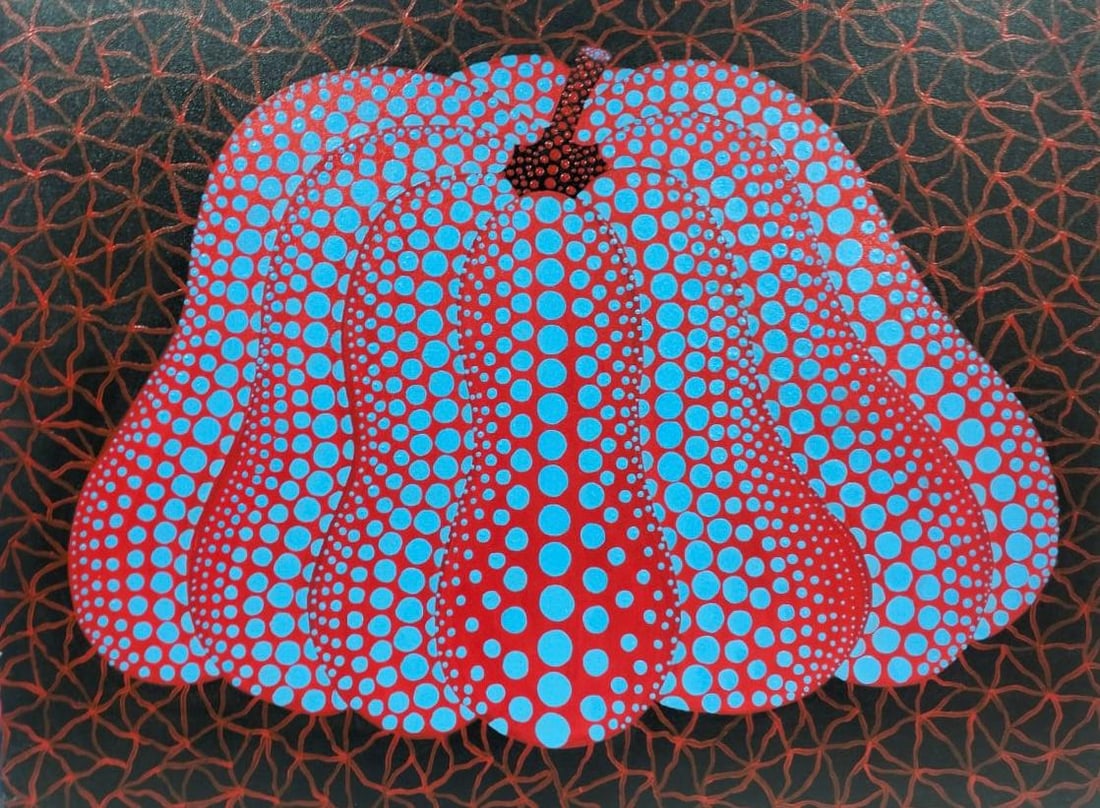 Yayoi kusama (B.1929) Pumpkin Acrylic on canvas Japanese In the Style of.  Pop Art Era (1 of 8)