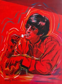 Andy Warhol American 1928-1987 Gouache on Paper Painting in the style of. Basquiat Pop Art Era