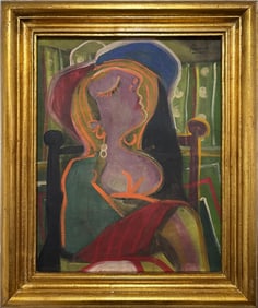 Pablo Picasso Spanish 1881-1973 Oil on Canvas in the style of . Dali,Magritte,Chagall & Picasso Era