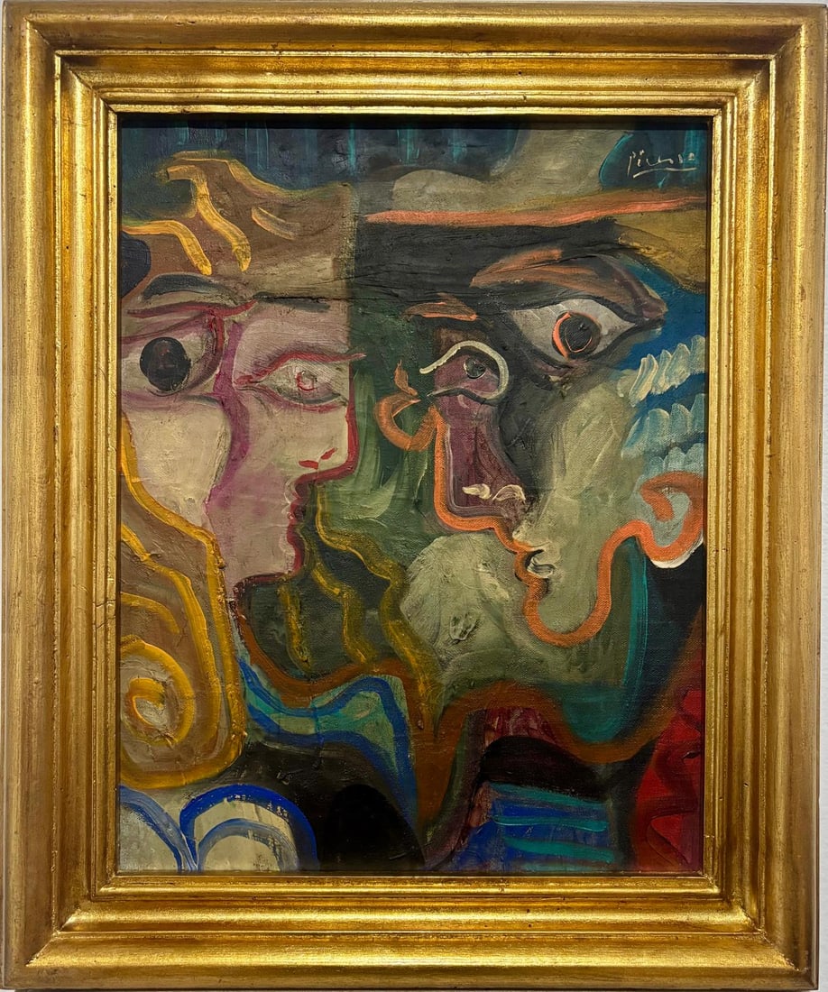 Pablo Picasso Spanish (1881–1973) Oil on Canvas in the style of . the Braque, Gris, Léger (1 of 6)