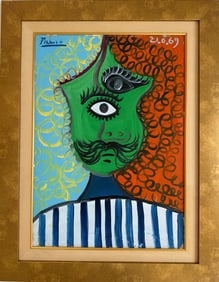 Pablo Picasso Spanish (1881–1973) Oil on Canvas in the style of. the Braque, Gris, Léger