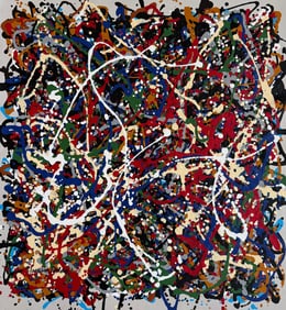 Jackson Pollock American 1912–1956 Oil and Enamel on Canvas in the style of. de Kooning, Rothko