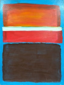 Mark Rothko American 1903 - 1970 Oil on Canvas painting In The Style of .Pollock Picasso Era