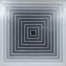 Frank Stella American 1936-2024 Oil on Canvas In the style of. Jasper Johns, Pollock, Newman Era