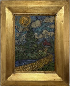 Vincent Van Gogh Dutch 1853-1890 Oil on Canvas painting in the style of. Gaugin, Monet, Degas Period