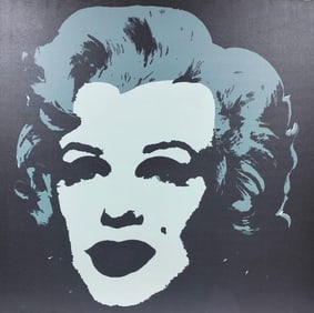 Andy Warhol American 1928-1987 Monroe Silkscreen ink, in the style of.Haring and Warhol Pop Art Era