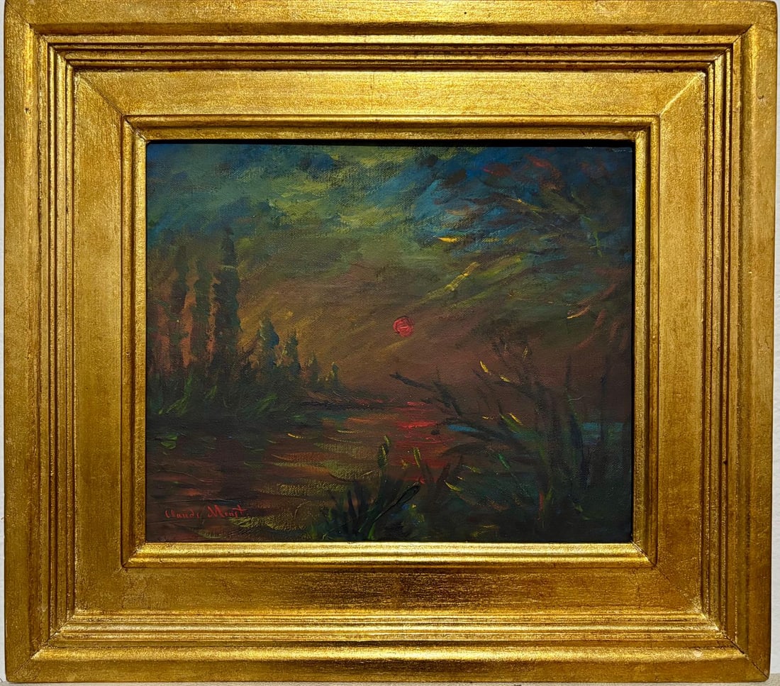 Claude Monet French 1840 - 1926 Oil on Canvas in the style of. Renoir & Manet Impressionist Era. (1 of 6)