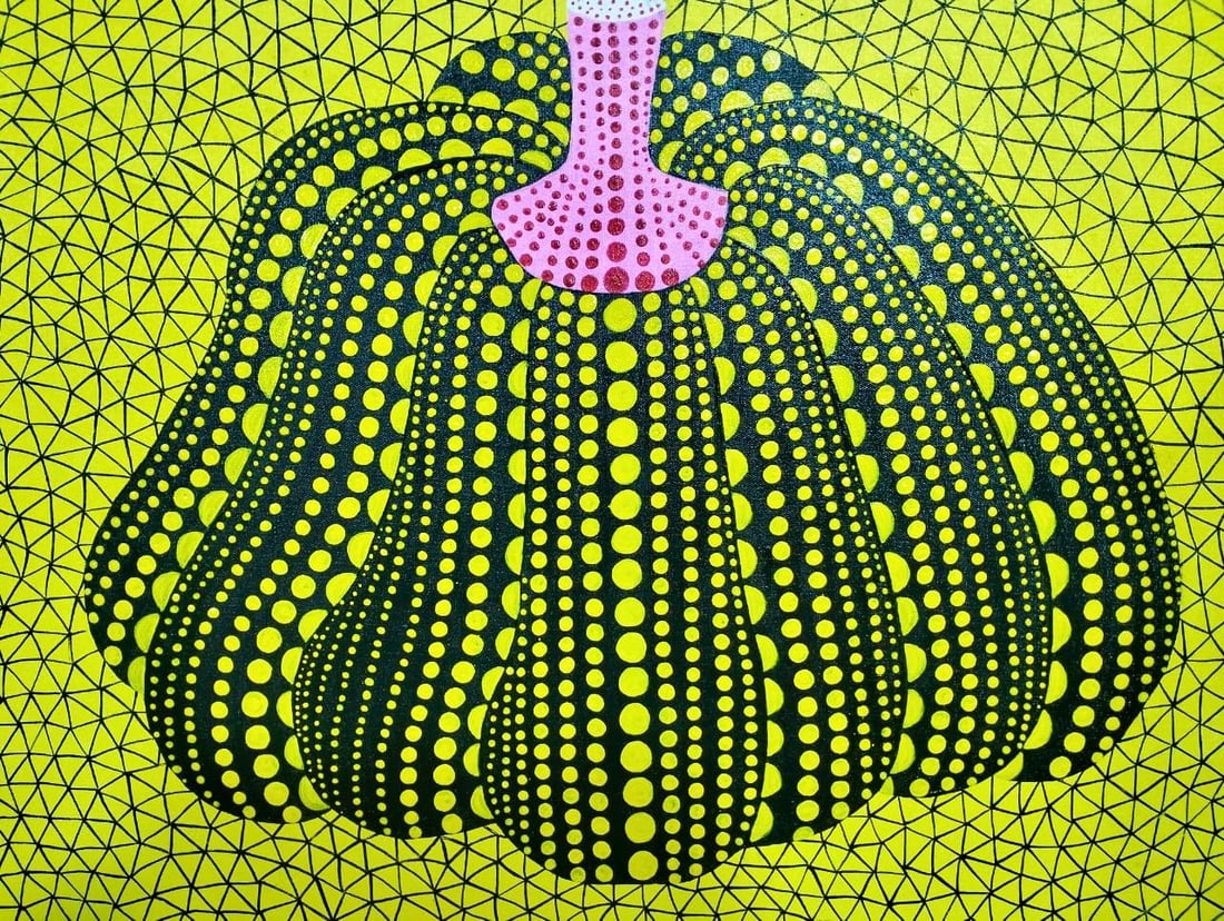 Yayoi kusama (B.1929) Pumpkin Acrylic on canvas Japanese In the Style of.  Pop Art Era (1 of 5)