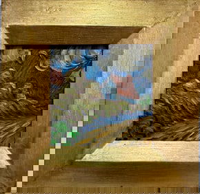 Vincent Van Gogh Dutch 1853-1890 Oil on Canvas painting in the style of . Gaugin Monet, Degas Period