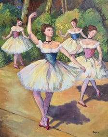 Edgar Degas French 1834-1917 Oil on Canvas in the style of . Monet , Van Gogh Era.