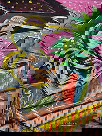 Pablo Picasso Spanish 1881-1973 Oil on Canvas in the style of.Dali,Magritte,Chagall & Picasso Era: Item DetailsDescription Title: Fiorario Technique: Oil on canvas Measures: 19 x 15 inches Year: Circa 1943 Condition: Good — minor surface craquelure and gentle toning consistent with age; overall s