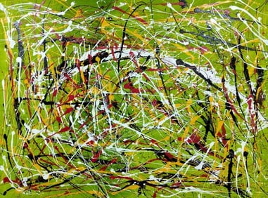 Jackson Pollock American 1912–1956 Oil and Enamel on Canvas in the style of. de Kooning, Rothko