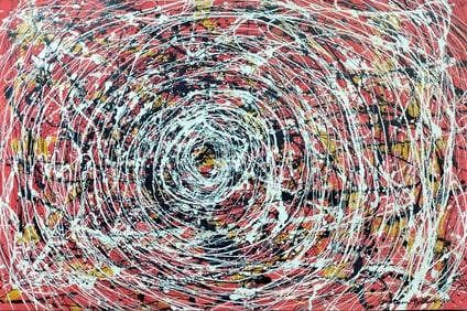 Jackson Pollock American 1912–1956 Oil and Enamel on Canvas in the style of. de Kooning, Rothko