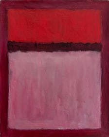 Mark Rothko American 1903 - 1970 Oil on Canvas painting In The Style of .Pollock Picasso Era