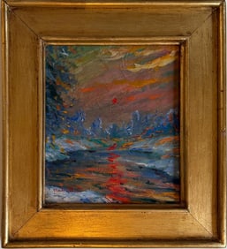 Claude Monet French 1840 - 1926 Oil on Canvas in the style of. Renoir & Manet Impressionist Era.