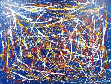 Jackson Pollock American 1912–1956 Oil and Enamel on Canvas in the style of. de Kooning, Rothko