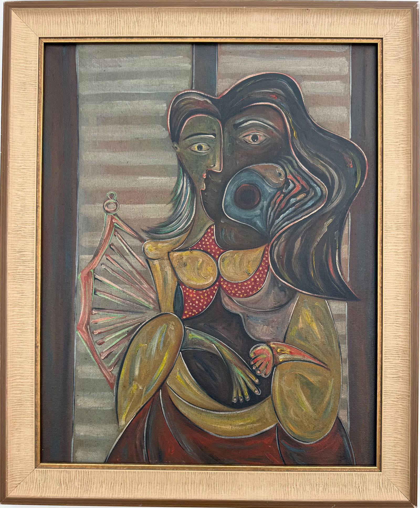 Pablo Picasso Spanish 1881-1973 Oil on Canvas in the style of . Dali,Magritte,Chagall & Picasso Era (1 of 10)