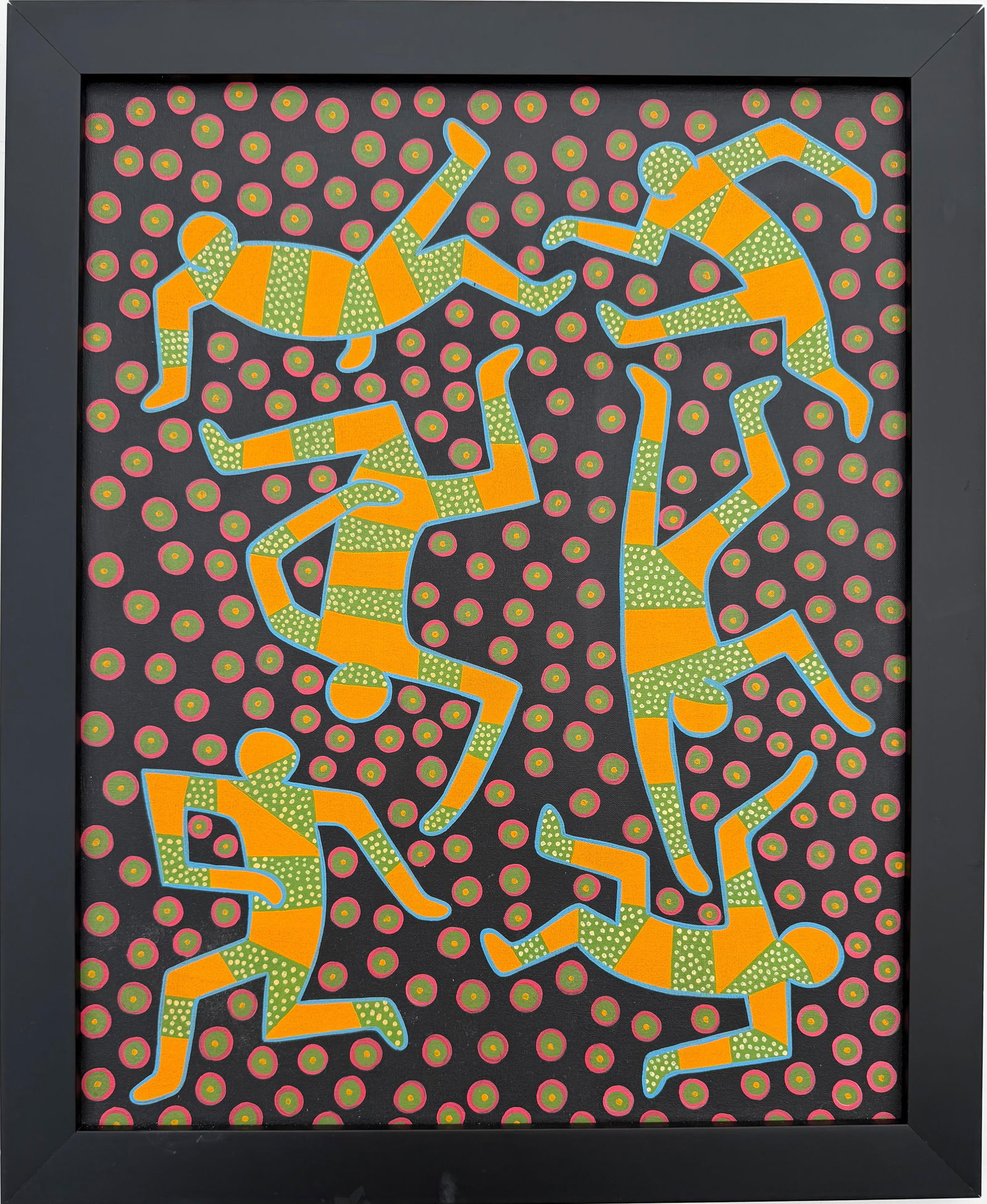 Keith Haring American 1958 - 1990 Acrylic/Canvas In The Style of. Warhol & Haring Pop Art Period. (1 of 10)