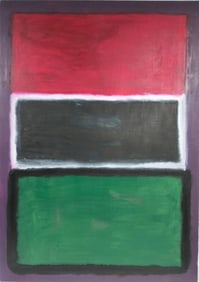 Mark Rothko Russian 1903 - 1970 Oil on Canvas painting in the style of. Pollock, Kline, Abstract Era