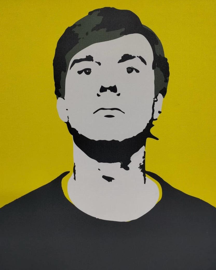 Andy Warhol 1928-1987 Silkscreen on Canvas in the style of. Warhol & Haring Pop Art: Title: Untitled (Portrait)Technique: Silkscreen on CanvasMeasures: 15 × 11 inches (approximately 38 × 28 cm)Year: Circa late 20th centuryCondition:Good — the surface appears stable and well preser