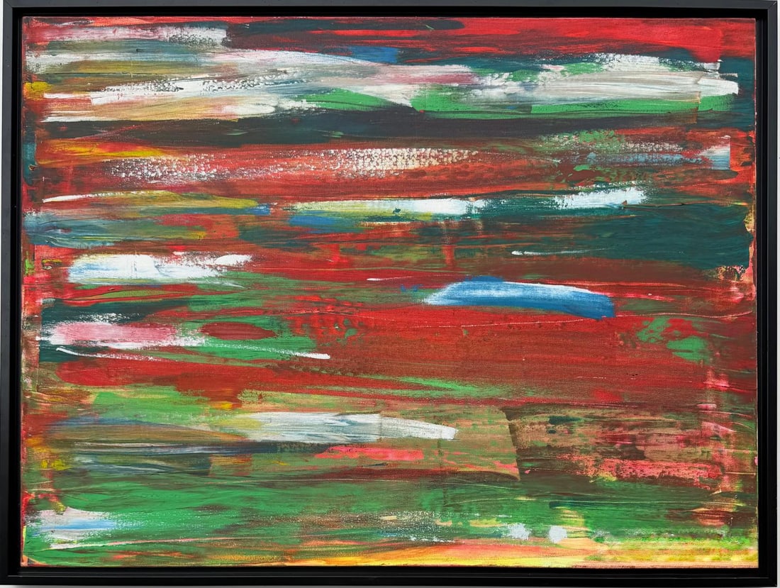 Gerhard Richter German (b. 1932) Oil on Canvas Painting in the style of. Ritcher & Pollock Abstrac (1 of 5)