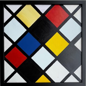Piet Mondrian Dutch 1872- 1911 Oil on Paper Painting in the style of. Modernism and Abstraction Era