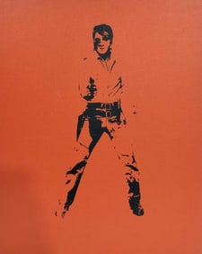 Andy Warhol 1928-1987 Silkscreen on Canvas in the style of. Warhol & Haring Pop Art