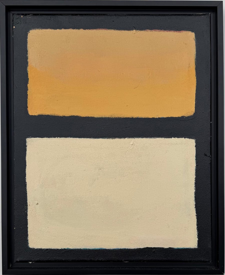 Mark Rothko Russian 1903 - 1970 Oil on Canvas painting in the style of. Pollock, Kline, Abstract Era (1 of 6)