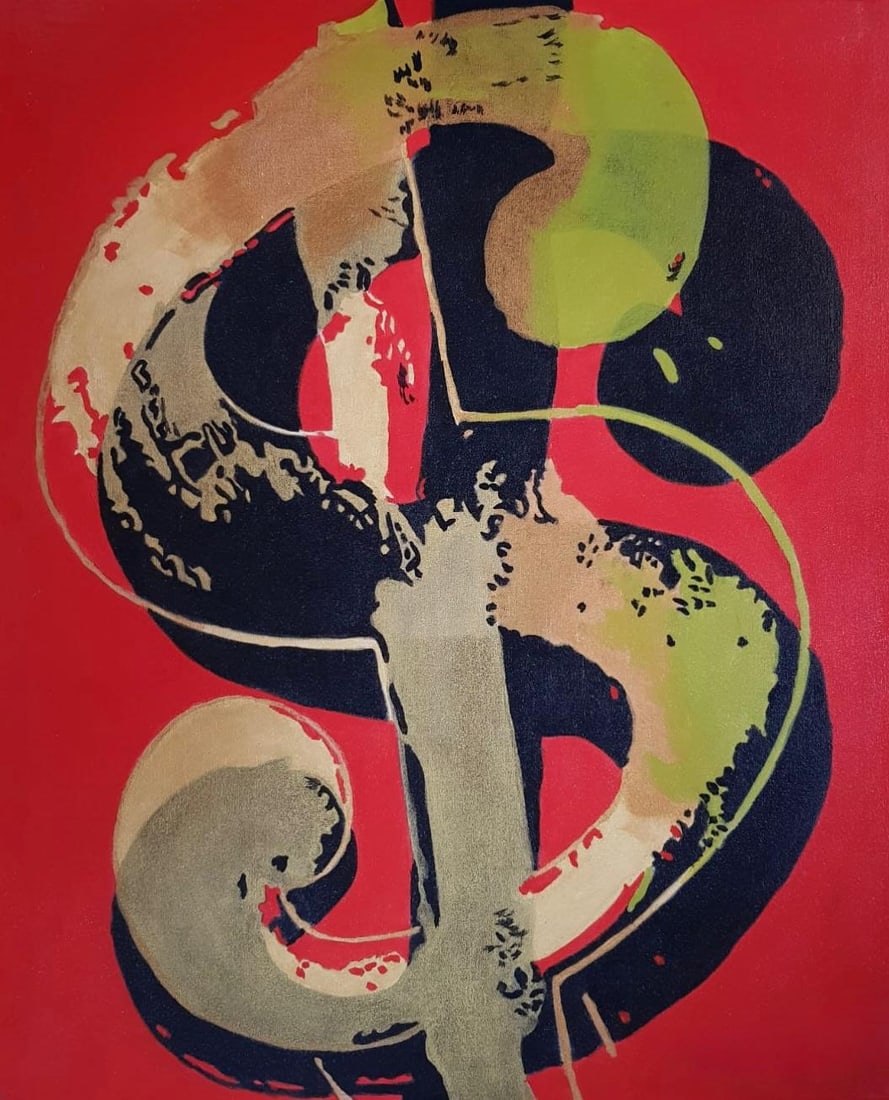 Andy Warhol 1928-1987 Acrylic on Canvas in the style of. Warhol & Haring Pop Art (1 of 5)