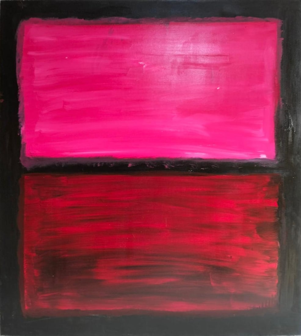 Mark Rothko American 1903 - 1970 Oil on Canvas painting in the style of. Pollock, Kline, Abstract (1 of 7)