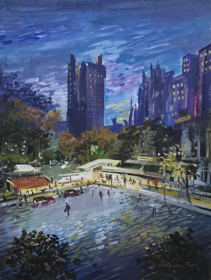 Konstantin Korovin Russian impressionist Watercolor on Paper in The style of.Pisarro & Korovin Era (1 of 4)