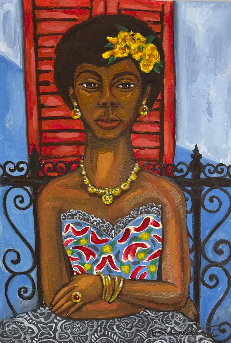 Emiliano Di Cavalcanti Brazilian 1897-1976 Gouache on Paper In the Style of. Picasso/Di Cavalcanti (1 of 4)