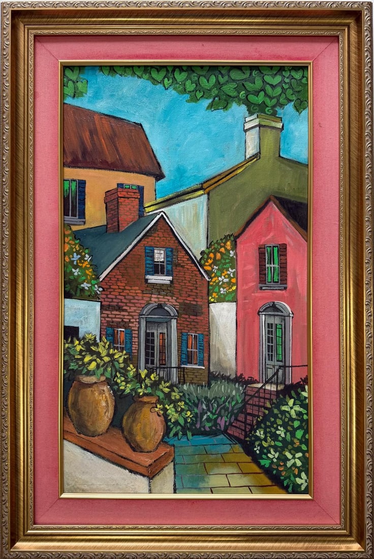 Henry Faulkner American Oil on Canvas Painting In the style of. Chagall, Picasso & Faulkner Period (1 of 5)