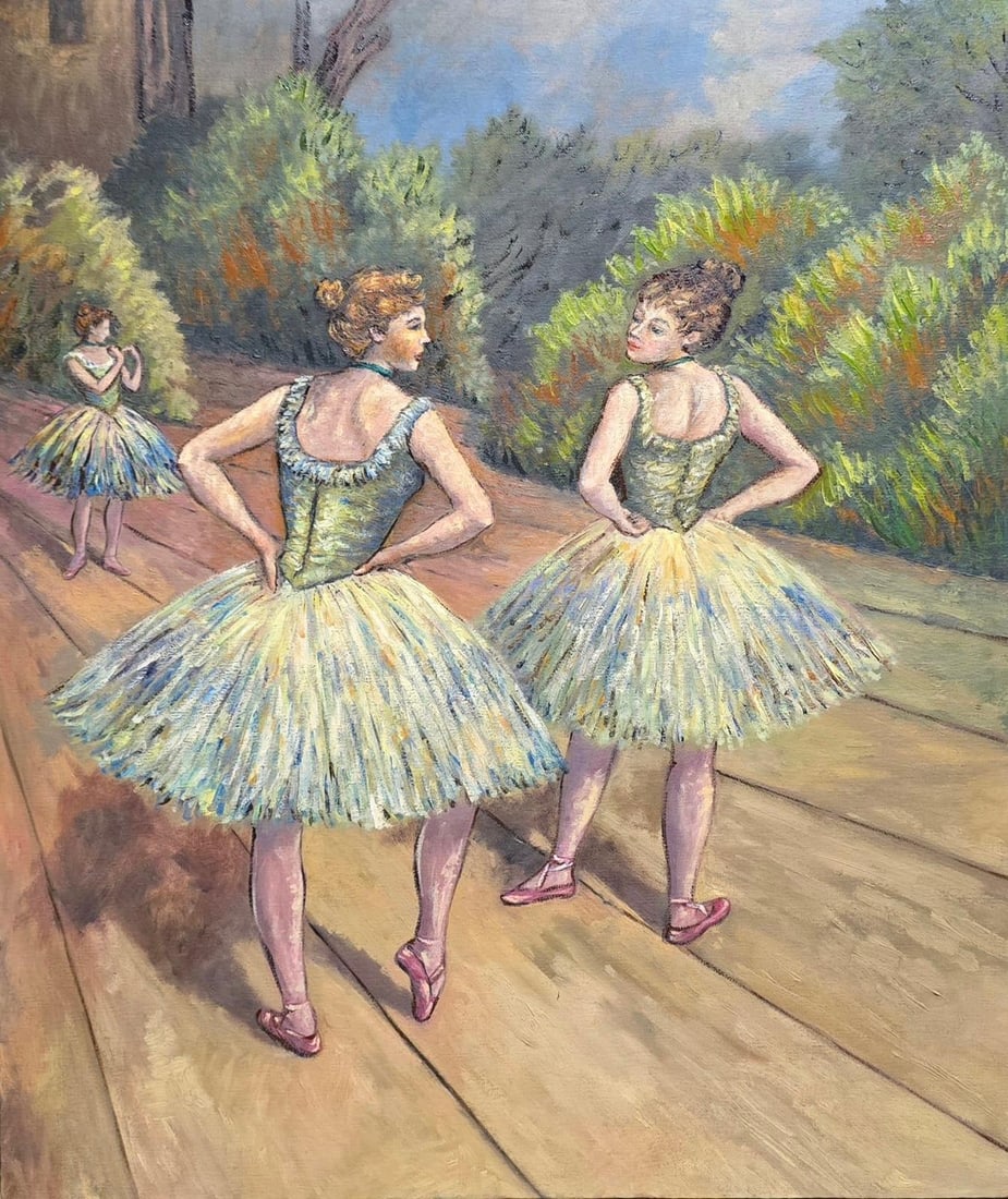 Edgar Degas (French 1834 -1917) Oil On Canvas In the Style of. Gaugin, Monet, Degas Period: Title:Untitled Technique:Oil on canvas Measures:20 × 17 inches(50.8 × 43.18 cm) Year:Circa 1870s–1880s Condition:Good overall condition. The canvas is structurally sound, with a stable pictorial s