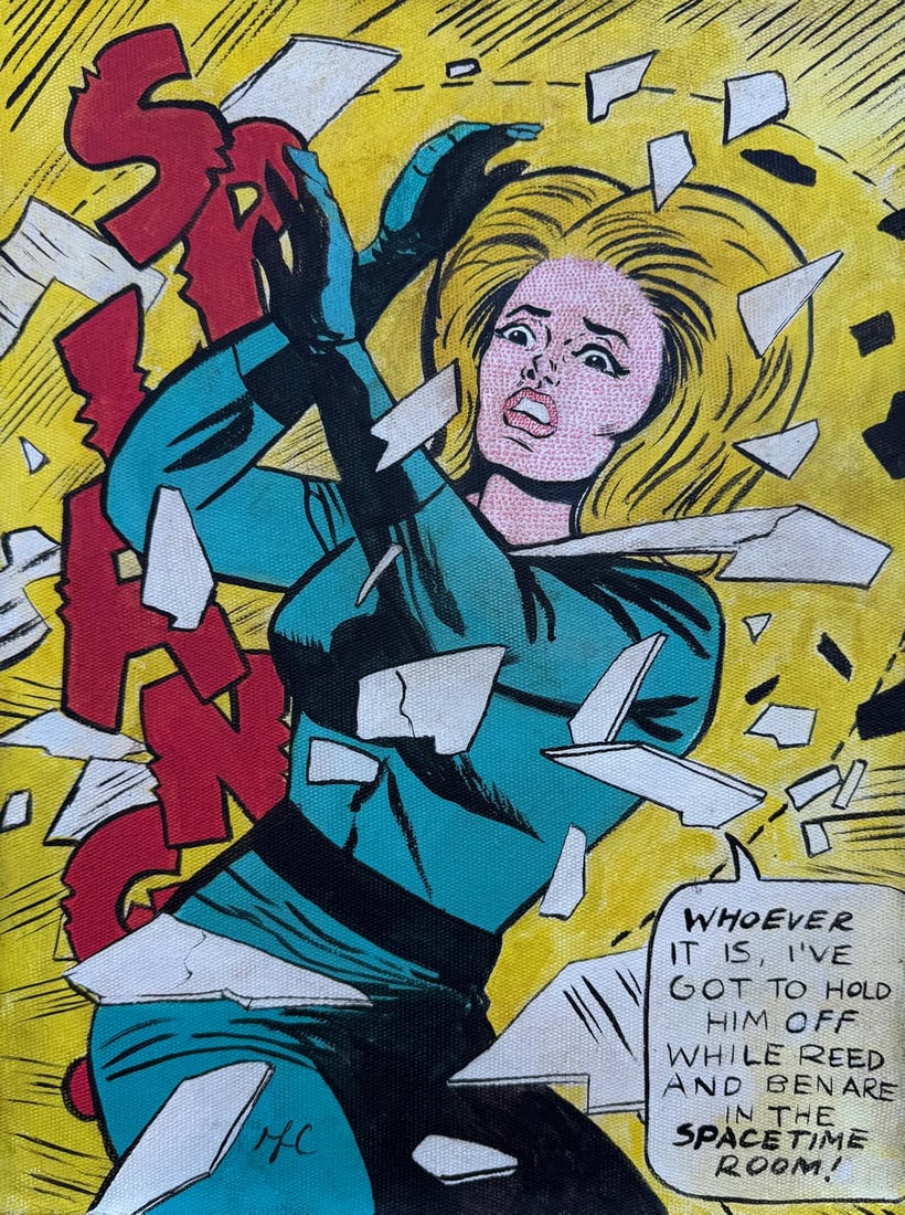 Roy Lichtenstein American Oil on Canvas In the style of. Pop art Era (1 of 6)