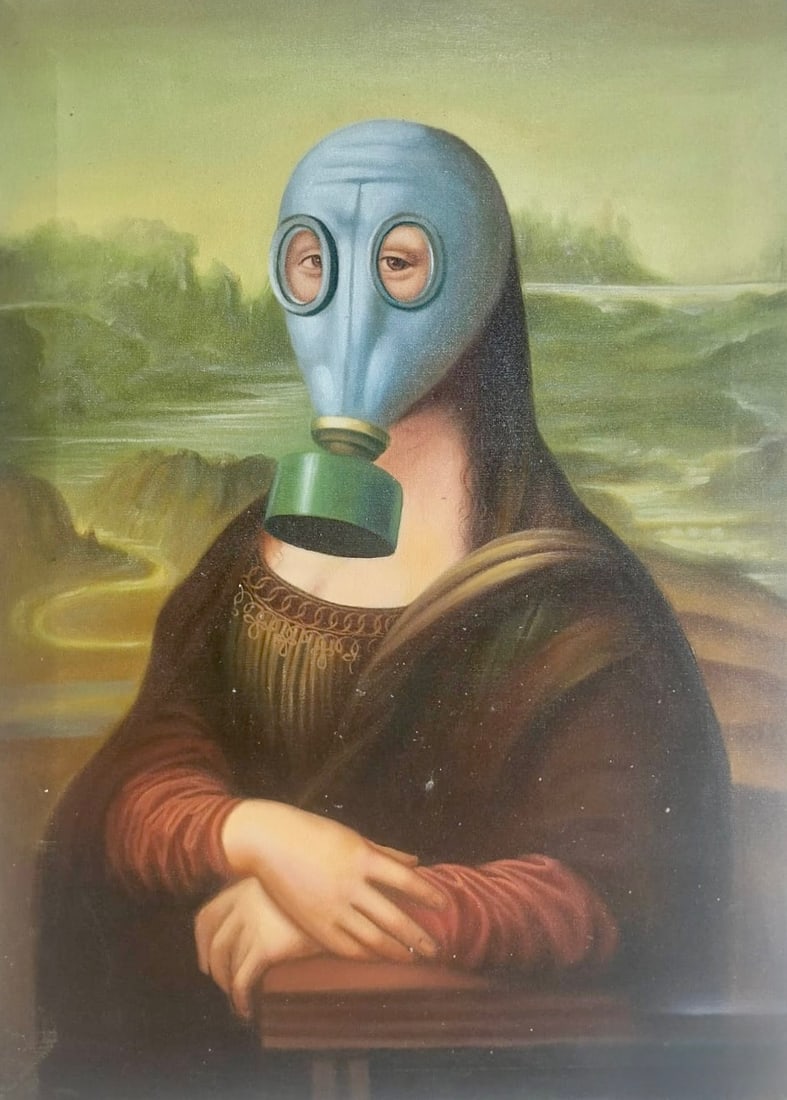 Banksy British Oil on Canvas.In the Style of. Banksy & Basquiat Street Art Period. (1 of 3)