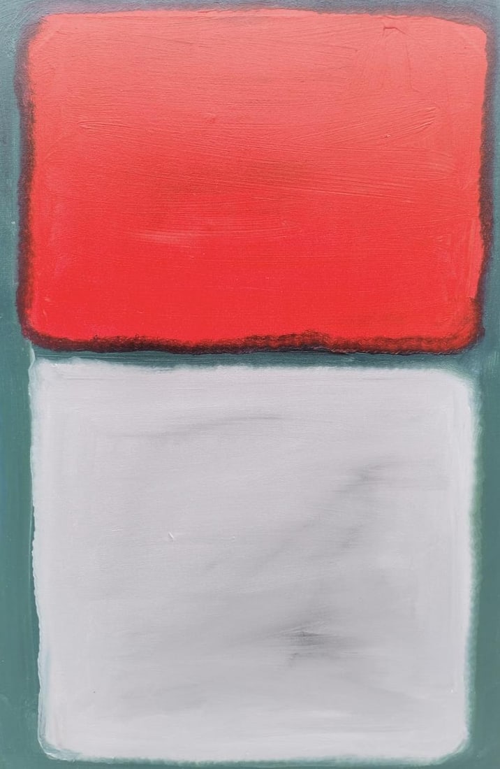 Mark Rothko American 1903 - 1970 Oil on Canvas painting in the style of. Pollock, Kline, Abstract (1 of 5)