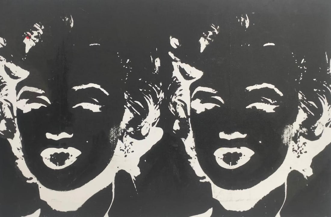 Andy Warhol Silkscreen/Canvas in the style of. Warhol & Haring Pop Art (1 of 5)