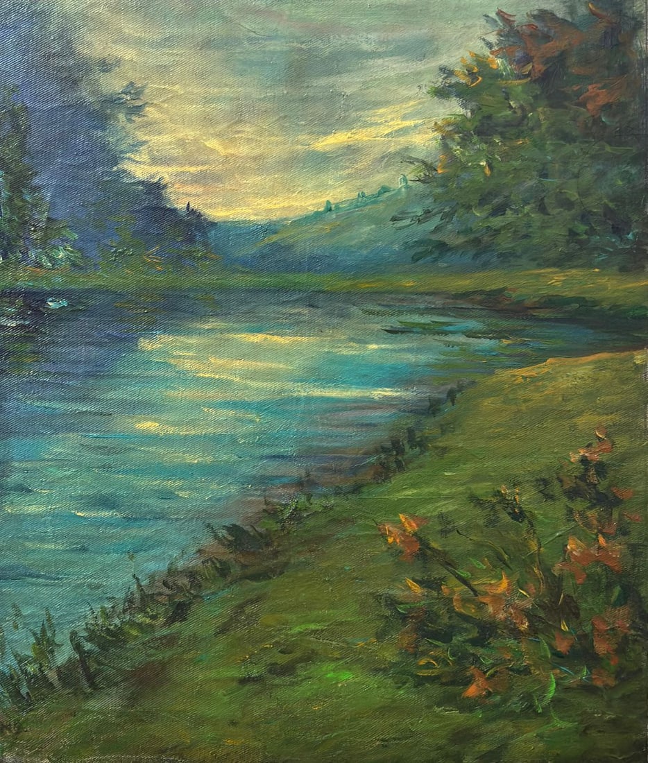 Claude Monet French 1840 - 1926 Oil on Canvas in the style of . Renoir & Manet Impressionist Era.: Title: Untitled Technique: Oil on canvas Measures: 13 × 11 inches (33 × 27.9 cm) Year: Circa early 20th century Condition: The painting is in good overall condition. The surface shows stable pigment