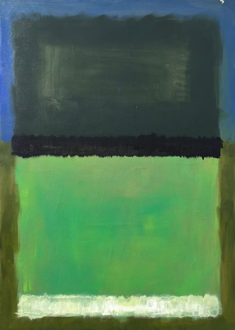 Mark Rothko American 1903 - 1970 Oil on Canvas painting in the style of. Pollock, Kline, Abstract (1 of 5)