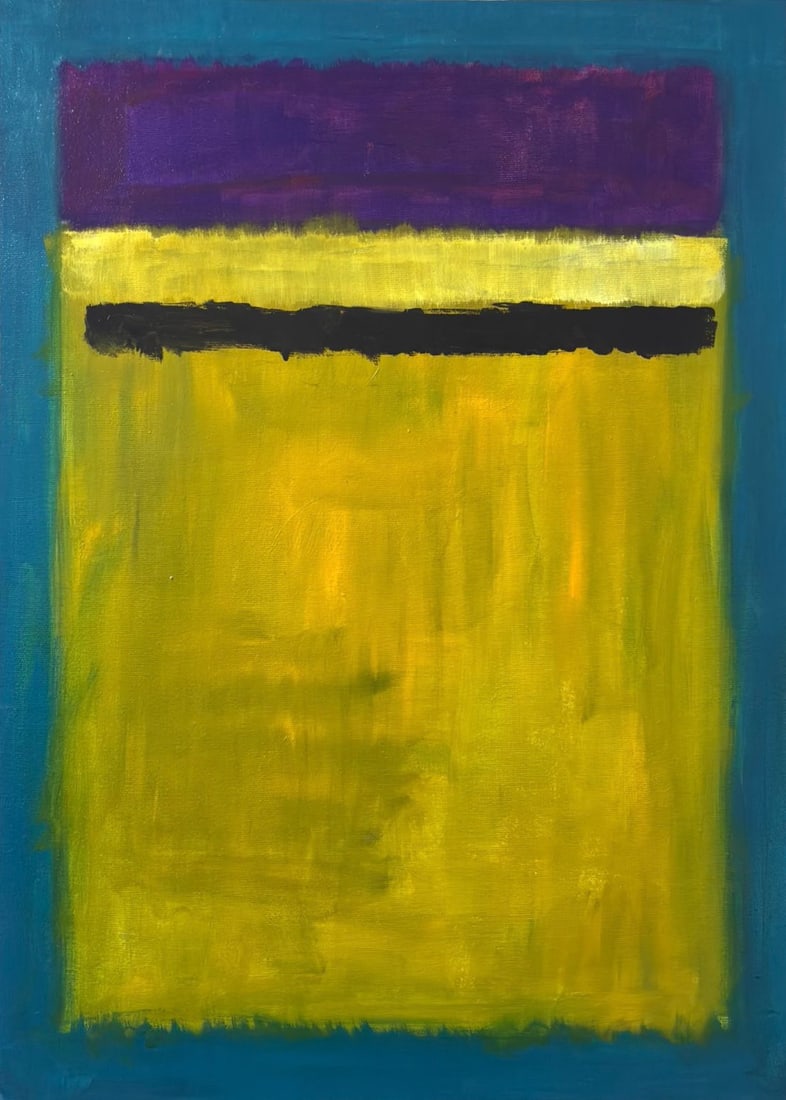Mark Rothko American 1903 - 1970 Oil on Canvas painting in the style of. Pollock, Kline, Abstract (1 of 5)
