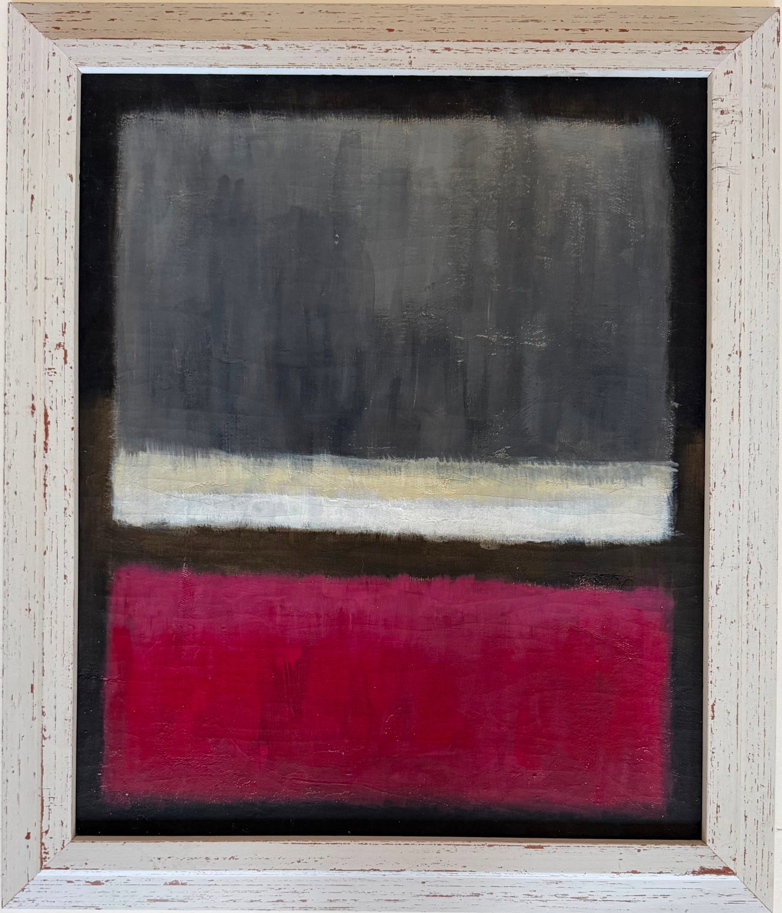 Mark Rothko American 1903-1970 oil on canvas painting in the style of Pollock , Kline , Haring Era (1 of 5)