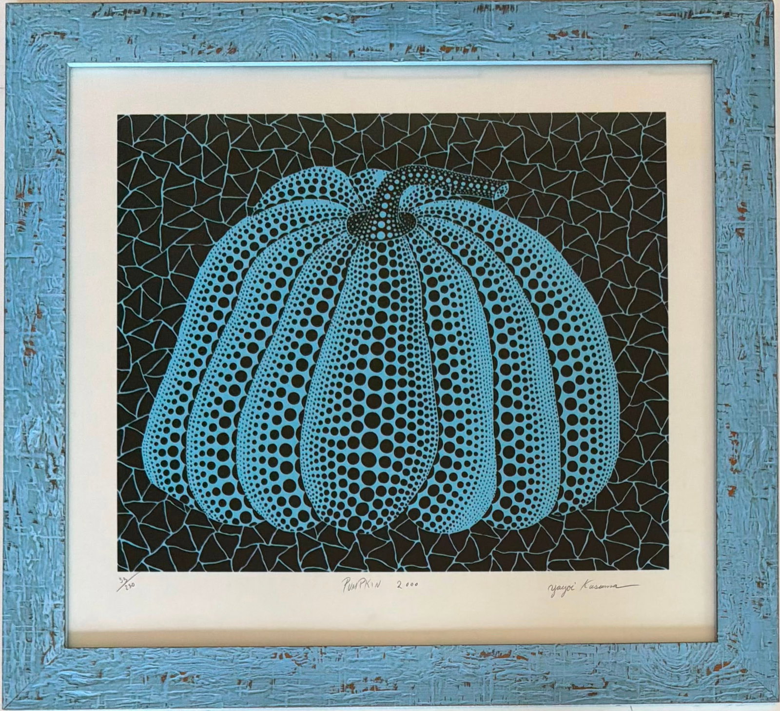 Yayoi Kusama Japanese Born 1929 Pumpkin lithograph on paper Year 2000 (1 of 5)