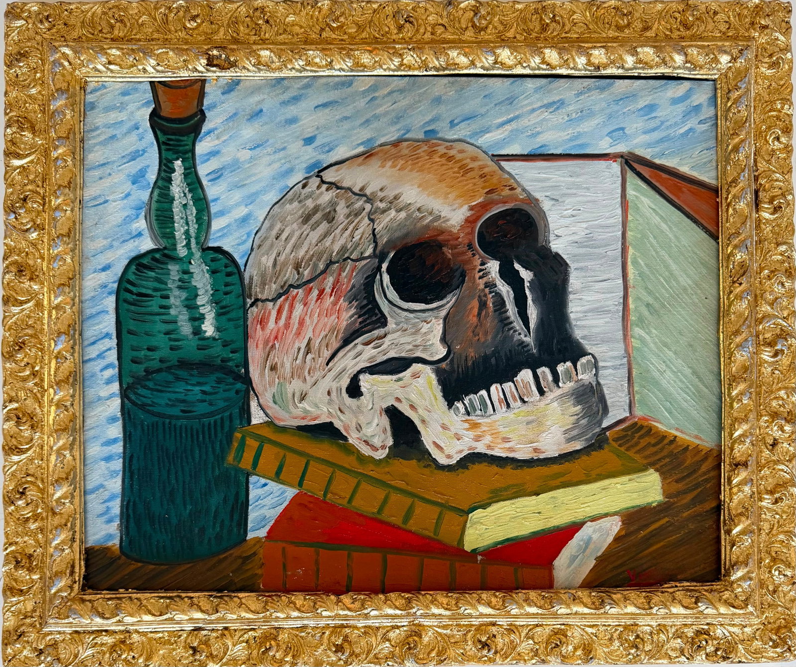 Vincent van Gogh Dutch 1853-1890 Oil on canvas painting Nature Morte in the style of.Monet Degas Era: Title: Nature Morte Technique: Oil on canvas Measures: 16 x 19 inches (40.6 x 48.3 cm) Year: 1888 Condition: Good condition. Surface presents stable pigment application with expressive brushwork and w