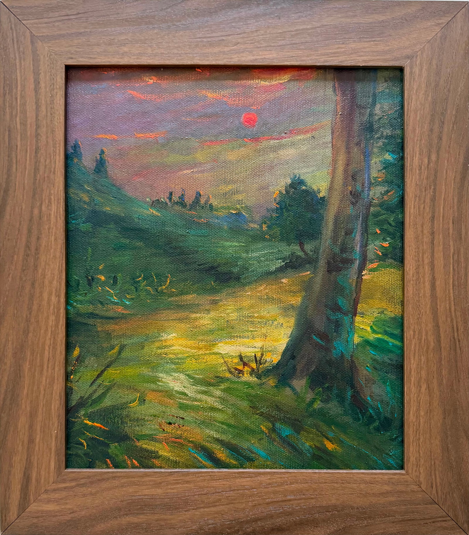 Claude Monet French 1840-1926 oil on canvas painting evening light in the style of , Van Gogh Era (1 of 6)
