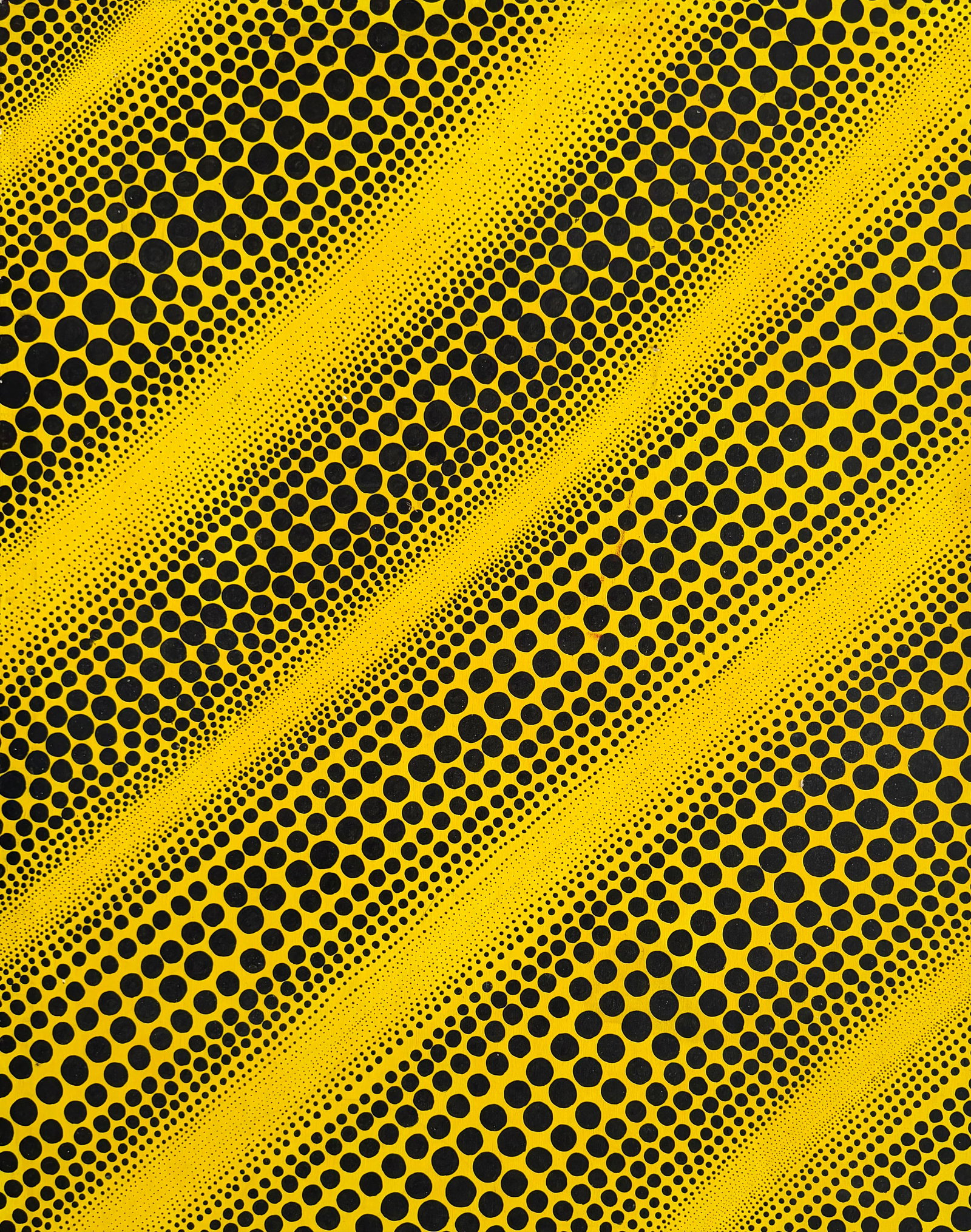 Yayoi Kusama Japanese Born 1929 Pumpkin Acrylic on canvas in the style of , Haring , Warhol Era: Title: Infinity Dots Technique: Acrylic on canvas Measures: 47 x 35 inches (119.4 x 88.9 cm) Year: Contemporary PeriodCondition: Good condition. Surface presents stable pigment application with strong