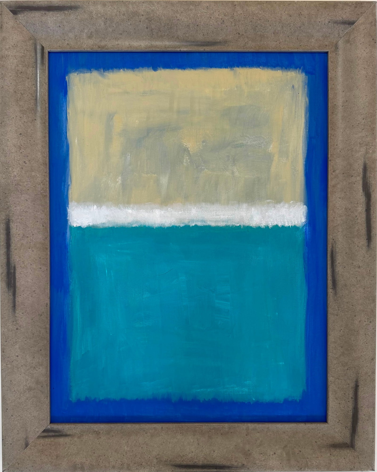 Mark Rothko American 1903-1970 oil on canvas painting in the style of Pollock , Kline , Haring Era (1 of 6)
