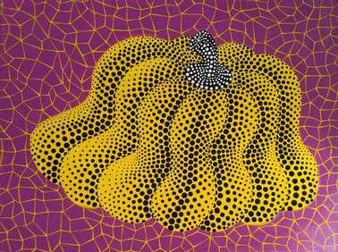 Yayoi Kusama Japanese (B.1929) Oil on Canvas in the Style of Pop Art Era