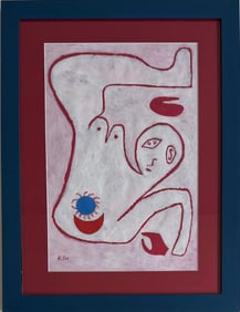 Paul Klee Swiss-German 1879-1940 Watercolor on Paper Painting in the Style of Expressionism Style