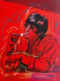 Andy Warhol American 1928-1987 Gouache on Paper Painting in the Style of Basquiat Pop Art Era